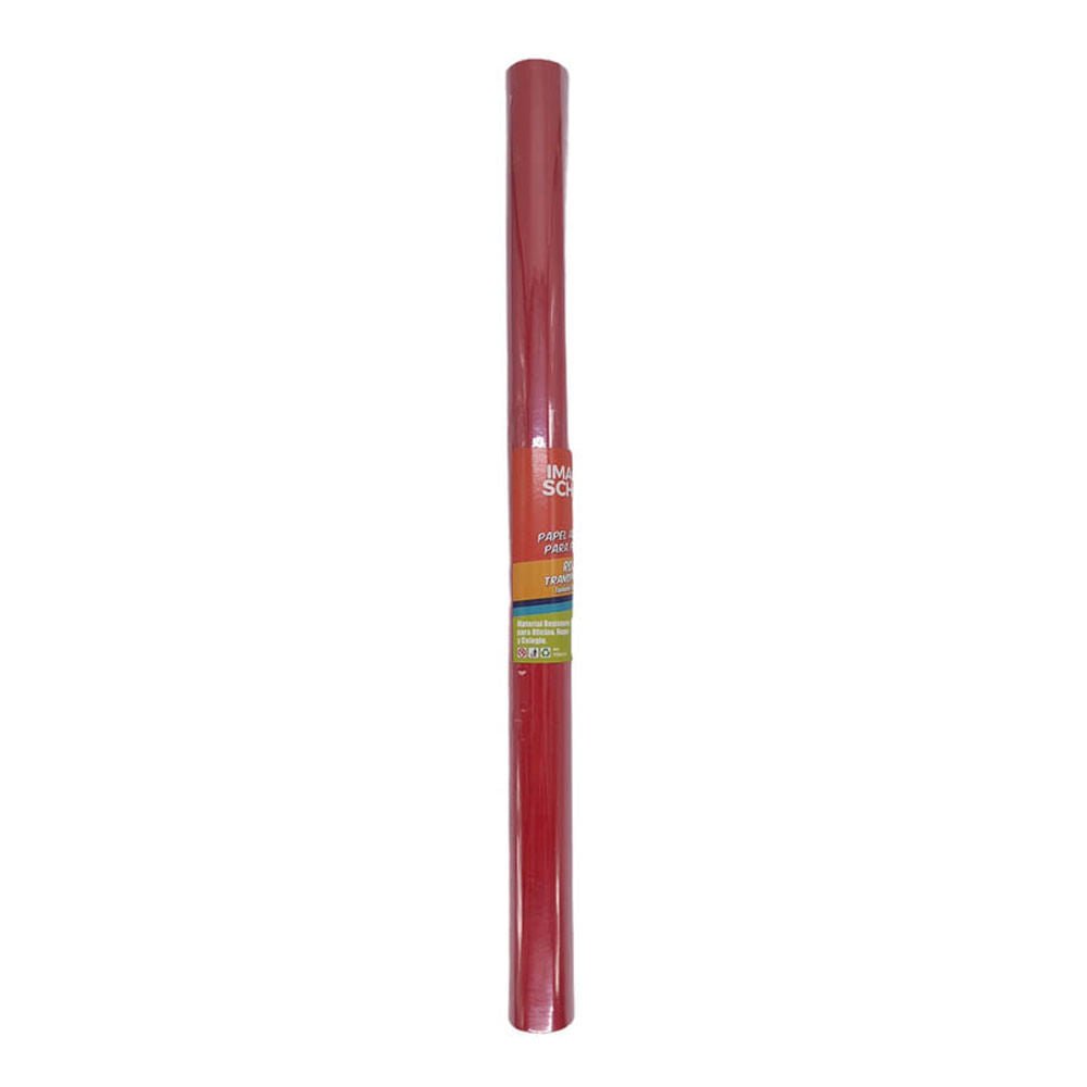 Papel Adhesivo Imagen School Transparente Rojo de 3 m x 45 cm