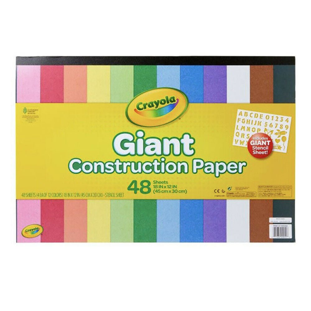 Papel Construcción Crayola Giant 48 Hojas