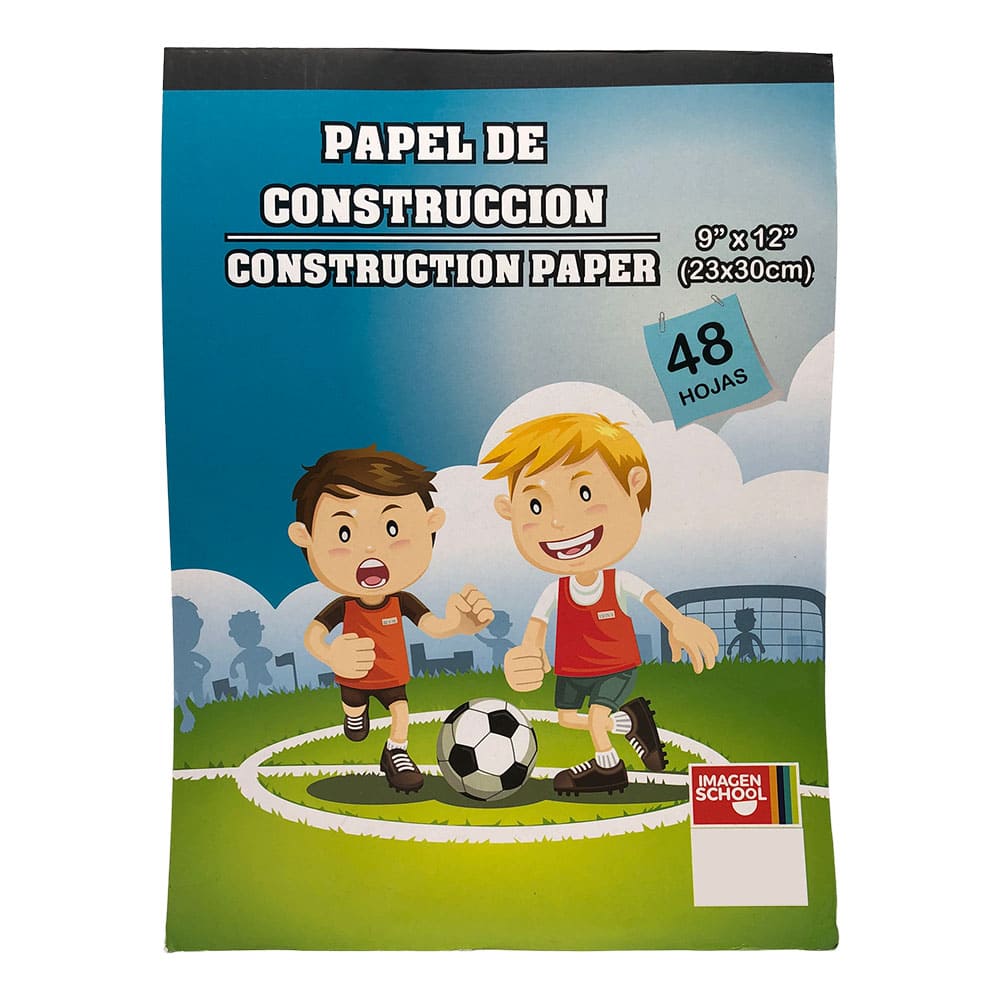 Papel de Construcción Imagen School de 48 Hojas / 9"x12" - Imagen School - Titan.com.pa - 9820701510186