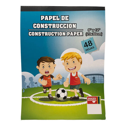 Papel de Construcción Imagen School de 48 Hojas / 9"x12" - Imagen School - Titan.com.pa - 9820701510186