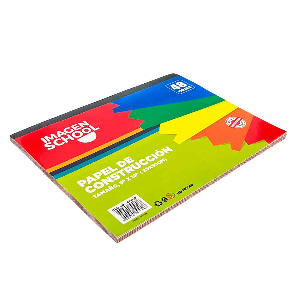 Papel de Construcción Imagen School de 48 Hojas / 9"x12" - Imagen School - Titan.com.pa - 9820701510186