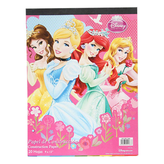 Papel de Construcción Princess 20 Hojas 9" x 12"