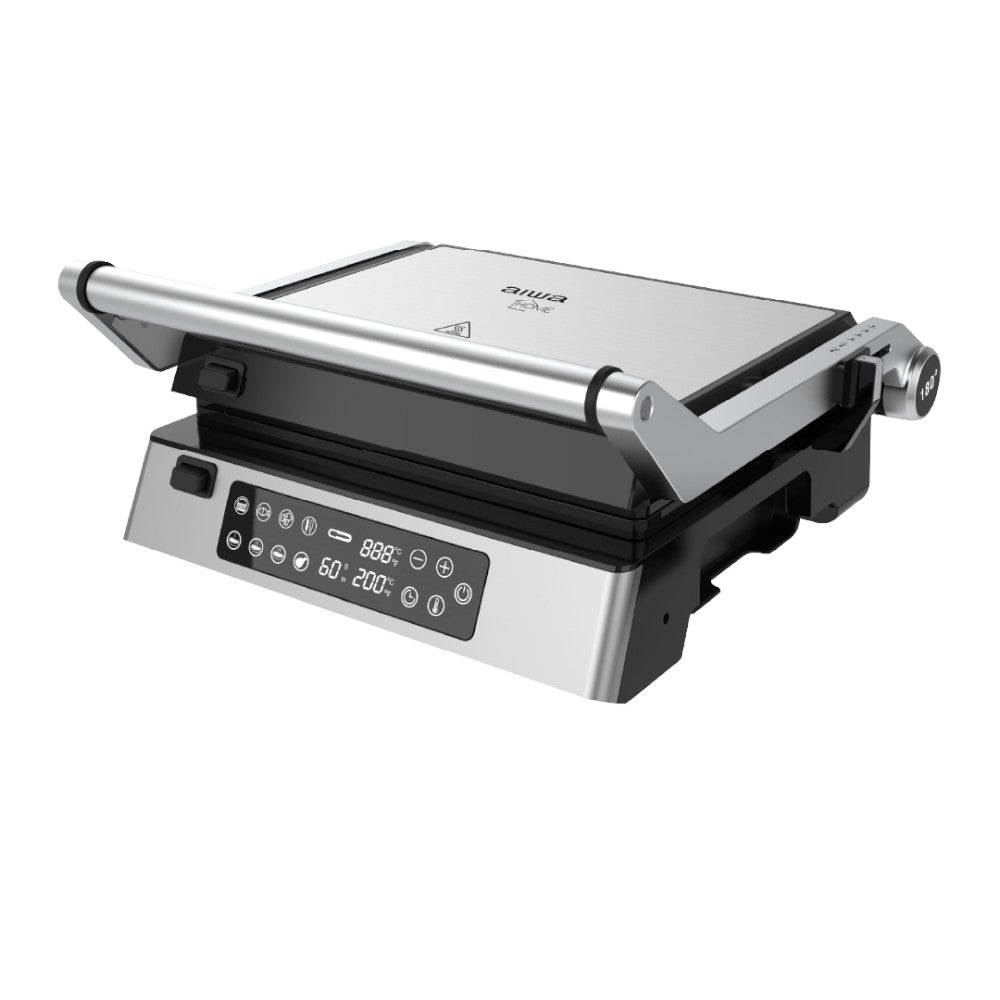 Parrilla Inteligente Aiwa Panini Digital Inox | 1500W - Aiwa - Titan.com.pa - 7453041023843