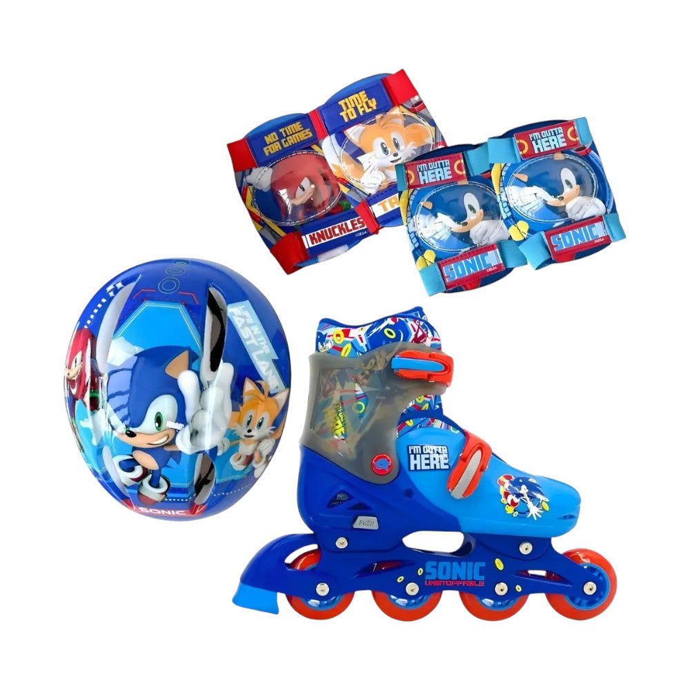 Set - Patines con Casco Sonic 29-34