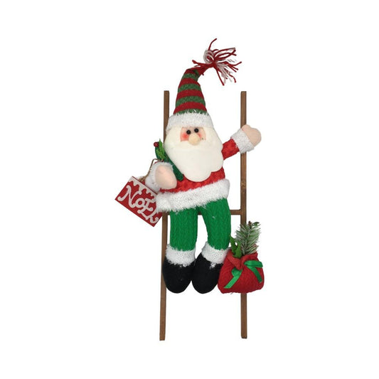 Peluche Con Escalera 36 Cm Santa Miro Christmas