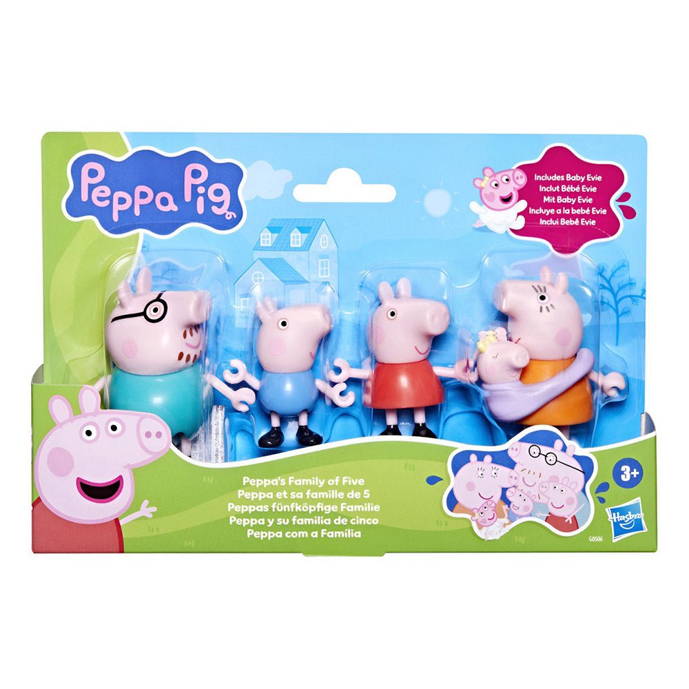 Peppa’s Family of Five (Set de 5 Figuras) - Peppa Pig - Titan.com.pa - 5010996308054