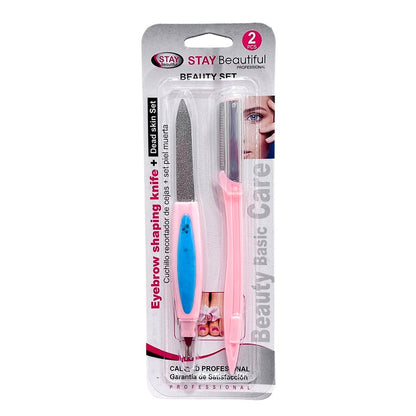 Perfilador Para Cejas + Lima De Uñas Surtido - Stay Beautiful - Stay Beautiful - Titan.com.pa - 7592701119127