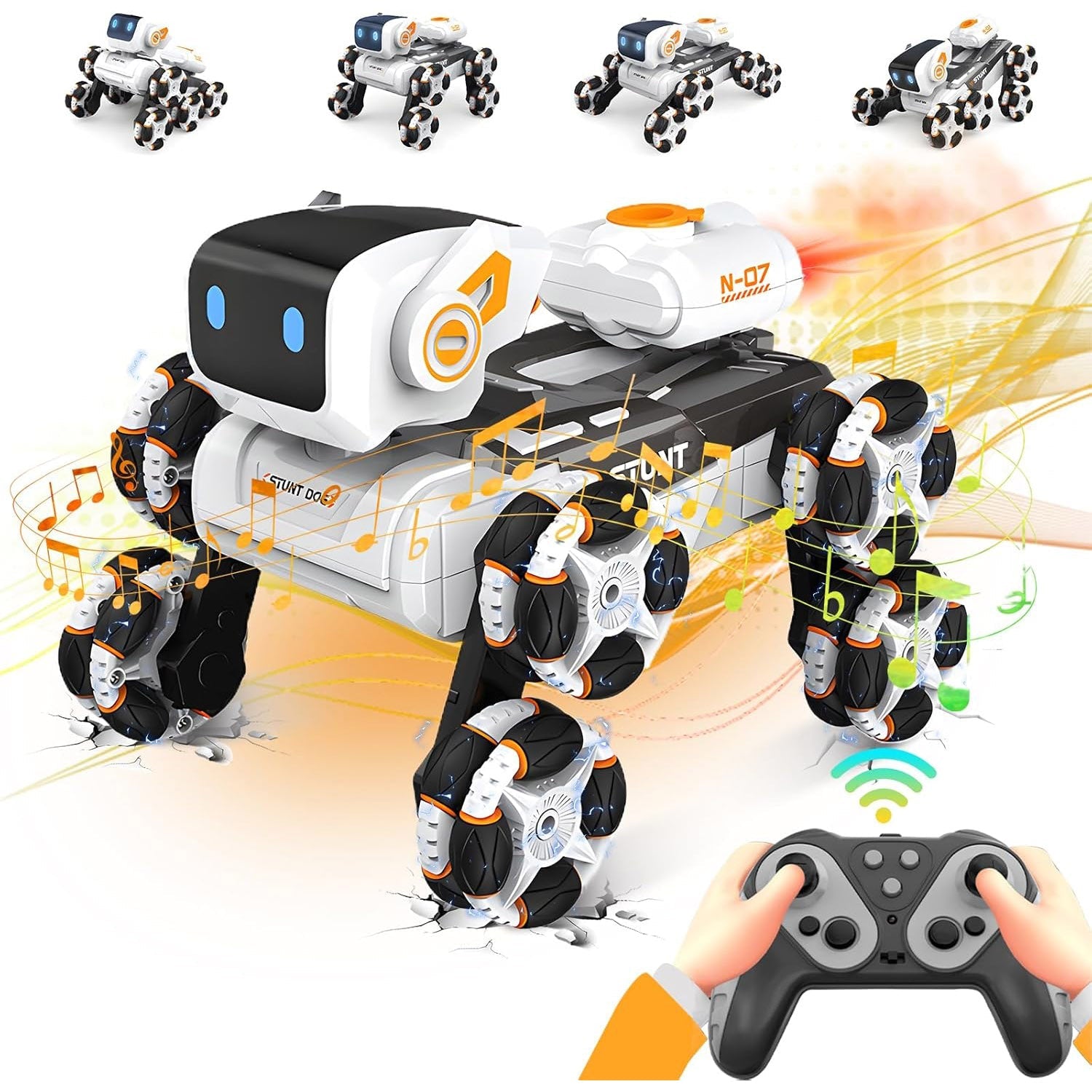 Perro Robot c/ R/C Luz y Música – 2 Colores / Kinghongda - Kinghongda - Titan.com.pa - 2100000559770
