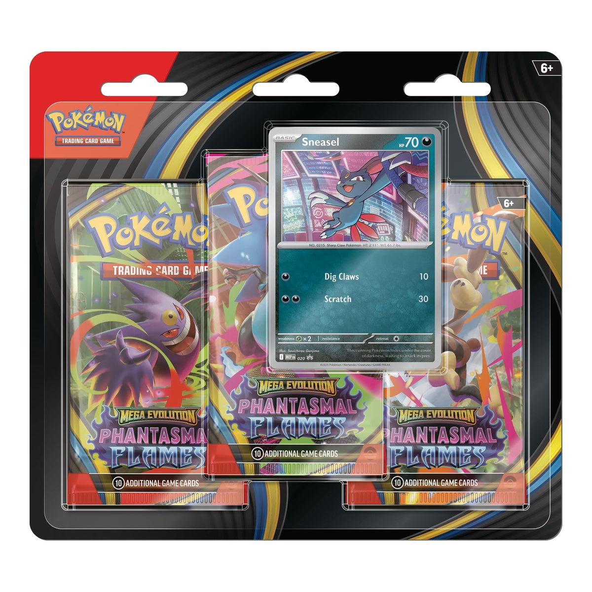 Blíster de 3 Sobres Pokémon Phantasmal Flames - POKEMON - 11135633