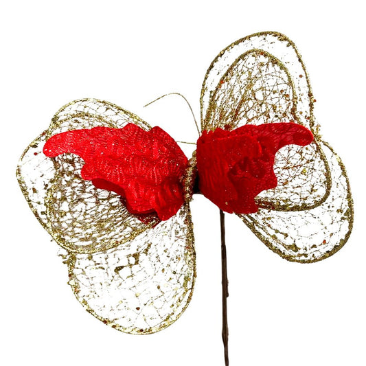 Pick Mariposa Navidad 33 CM Surtido - Christmas Elegance