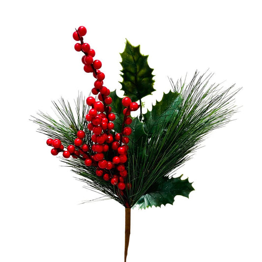 Pick Navidad 36 CM Verde/Rojo - Montefiori Christmas