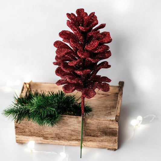 Pick Navideño Piña 22 Cm Rojo - Montefiori Christmas - Titan.com.pa - 7453121087895