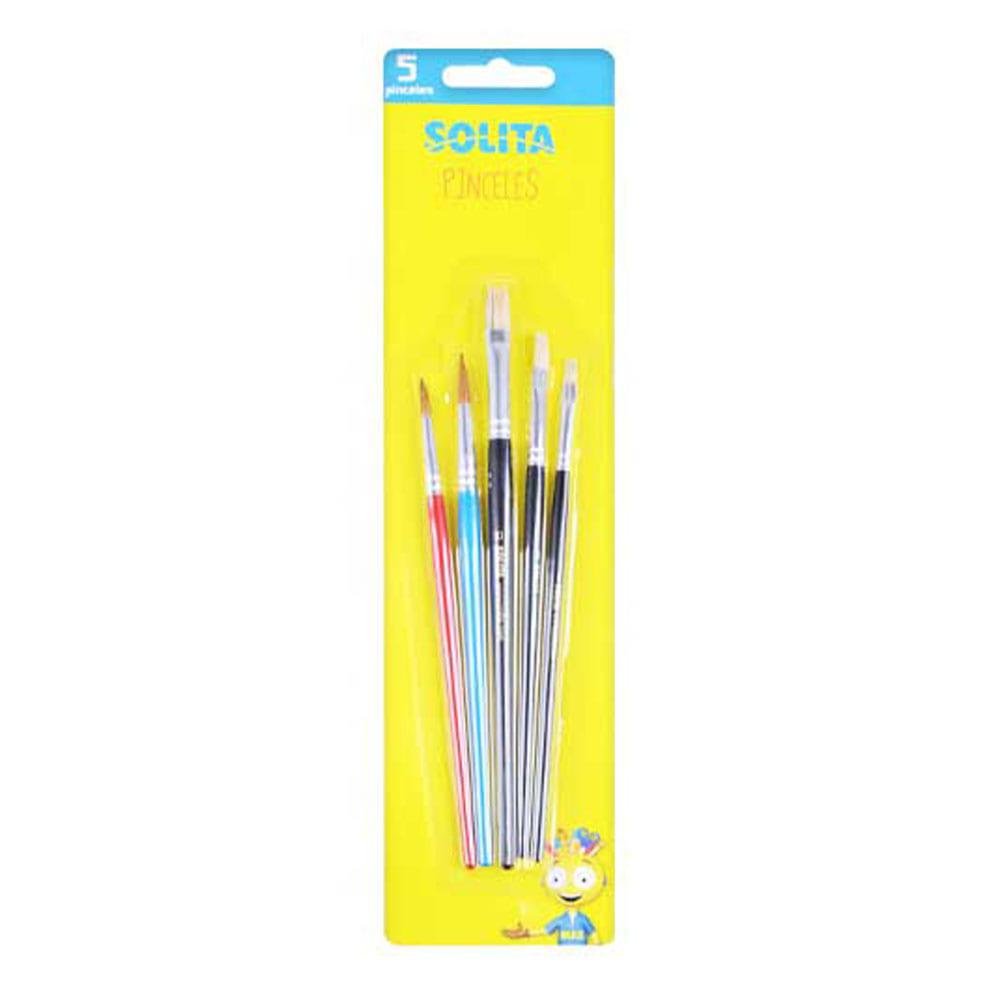 Pinceles Solita 5 Piezas