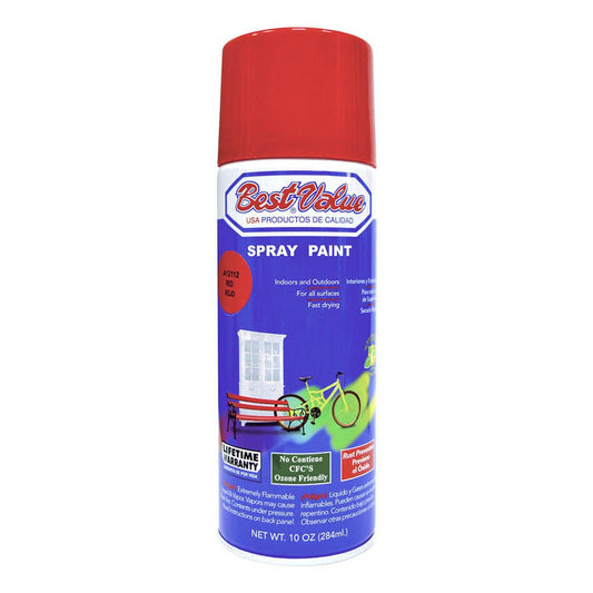 Pintura en Aerosol Best Value Rojo de 10 oz