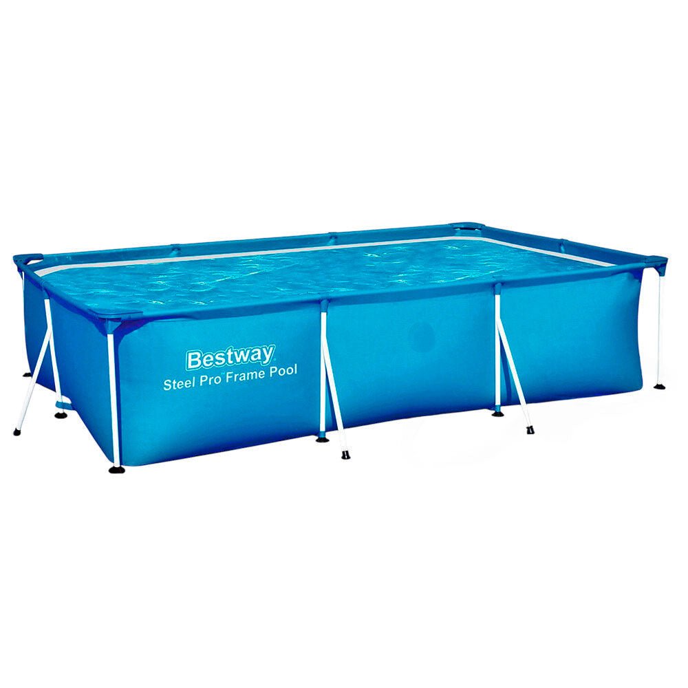 Piscina Bestway Steel Pro Rectangular 3 m x 2 m x 66 cm – Piscina Familiar de Acero - Best Way - Titan.com.pa - 6942138928716