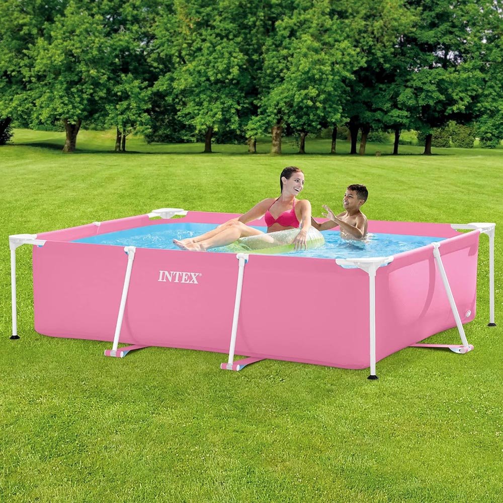 Piscina Rectangular Rosa / 2.2M x 1.5M x 60 CM / Intex | Titan.com.pa