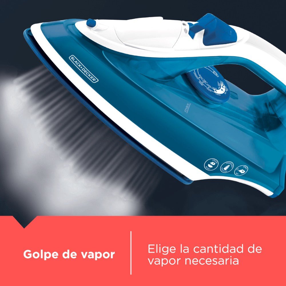 Plancha a Vapor Black&Decker / Cerámica / 1200W - Black&Decker - Titan.com.pa - 050875003897