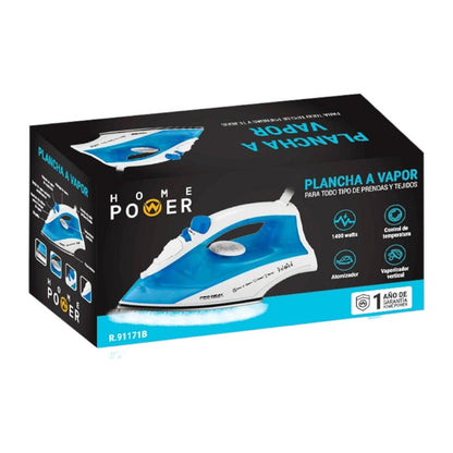 Plancha a Vapor Home Power 1400W / 250ml - Home Power - Titan.com.pa - 6942368204482