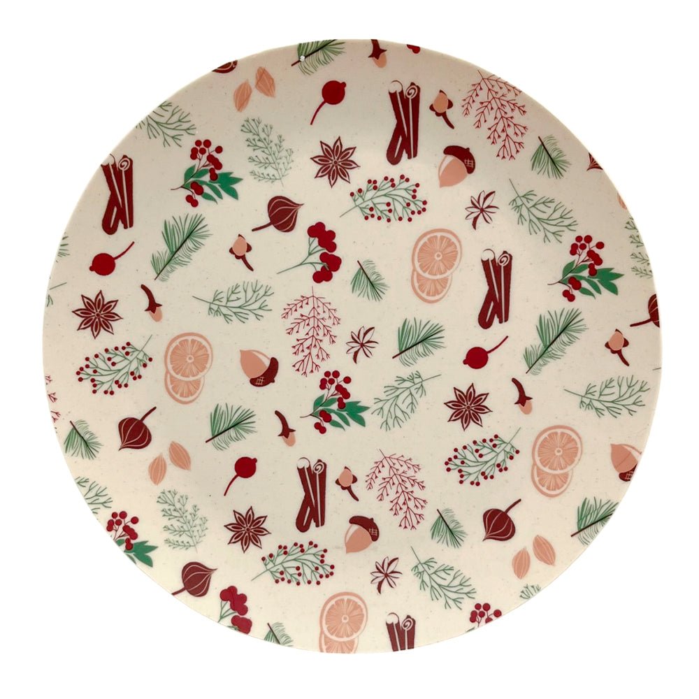 Plato De Melamina 25 CM Navidad Surtido - Christmas Elegance