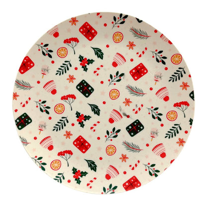 Plato De Melamina 25 CM Navidad Surtido - Christmas Elegance