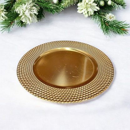 Plato Decorativo 30 Cm Dorado Montefiori Christmas - Montefiori Christmas - Titan.com.pa - 7453121087109