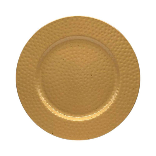Plato Decorativo Redondo 33Cm Dorado