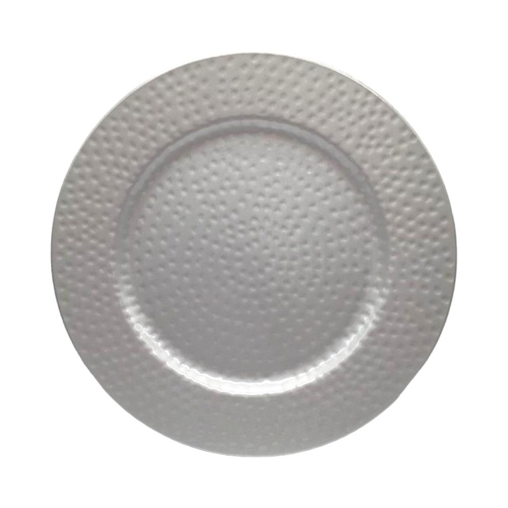 Plato Decorativo Redondo 33Cm Plateado