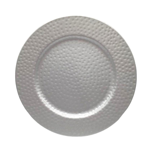 Plato Decorativo Redondo 33Cm Plateado