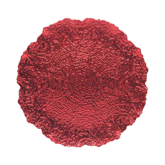 Plato Decorativo Redondo 33Cm Rojo