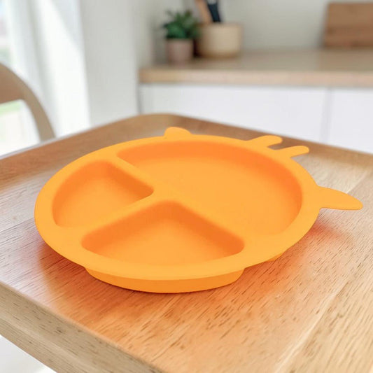 Plato Infantil Tom Et Zoe de Silicone / 3 Compartimiento / Diseño de Jirafa - Tom Et Zoe - Titan.com.pa - 3664944626626