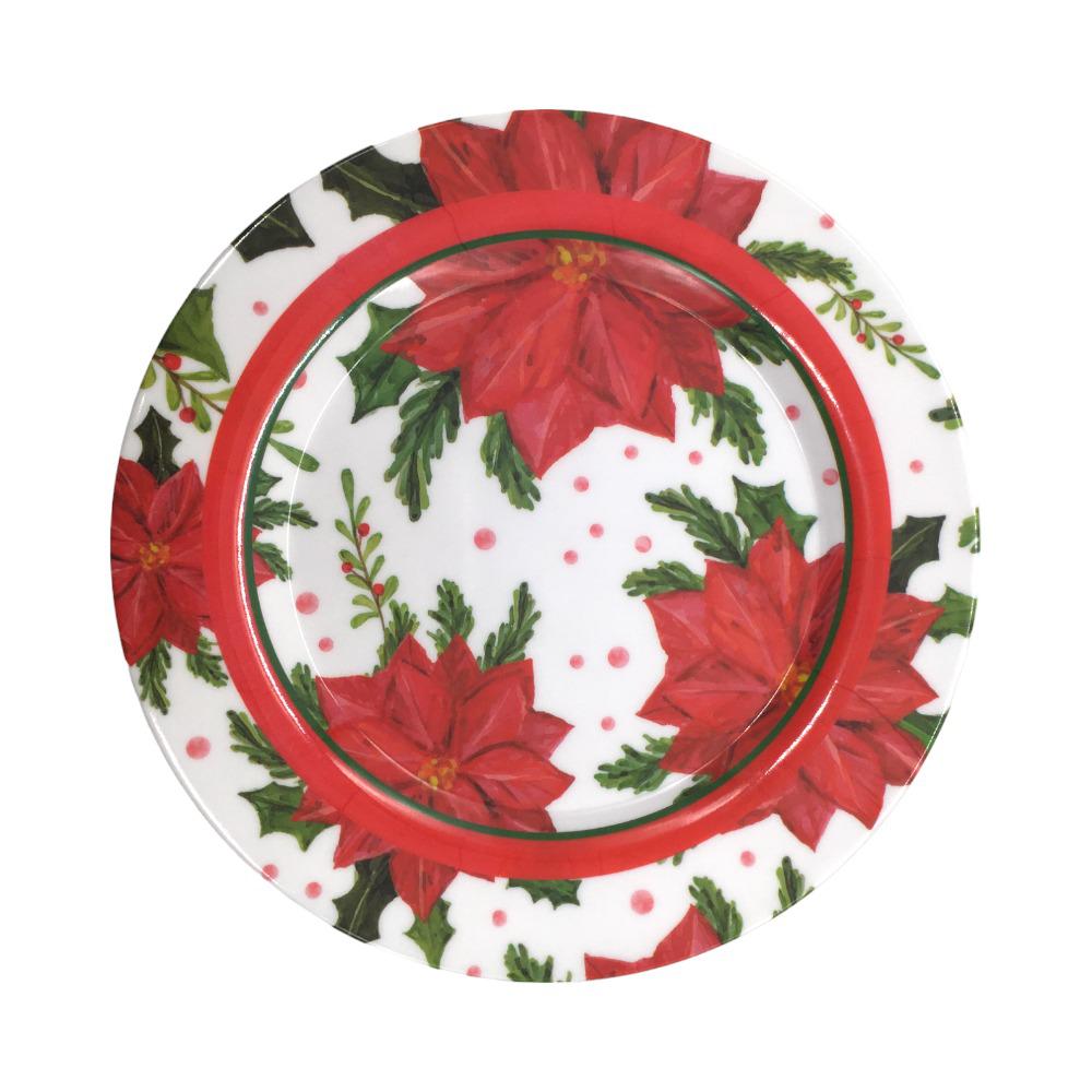 Plato Llano 10" Melamina Navidad