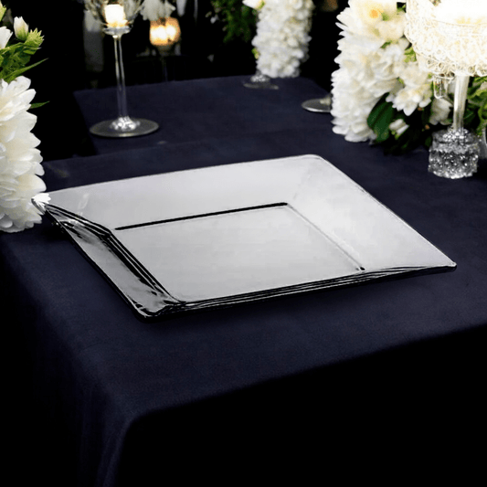 Plato Llano Crisa 26 cm Vidrio Cuadrado Tempo - Crisa - Titan.com.pa - 78917947084
