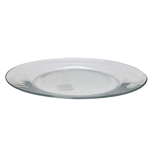 Plato Llano Crisa de Vidrio 26.8 cm - Crisa - Titan.com.pa - 78917883498