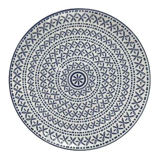 Plato Llano de Cerámica Home Elegance Estampado 8"