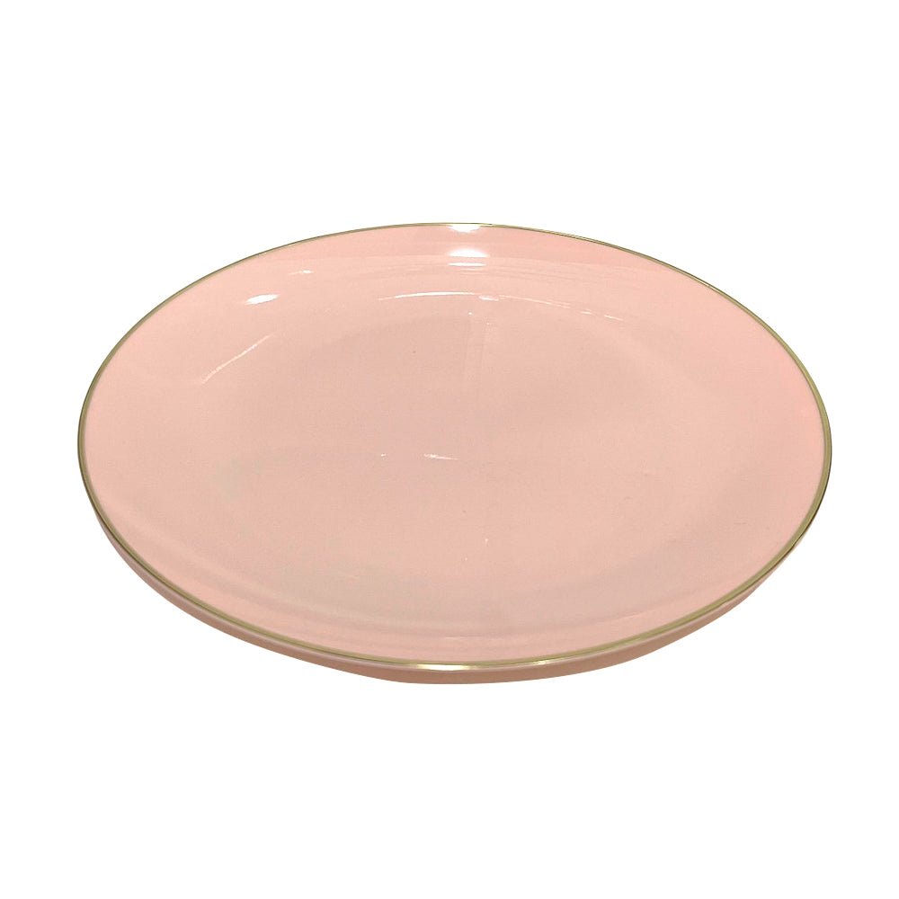 Plato Llano / Elegance Party / 10.25" / Blush & Gold / 10 Piezas - Elegance Party - Titan.com.pa - 191554363120