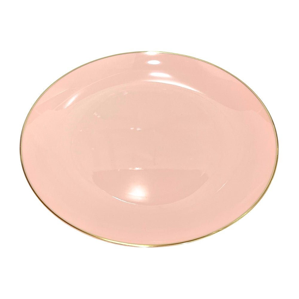 Plato Llano / Elegance Party / 10.25" / Blush & Gold / 10 Piezas - Elegance Party - Titan.com.pa - 191554363120