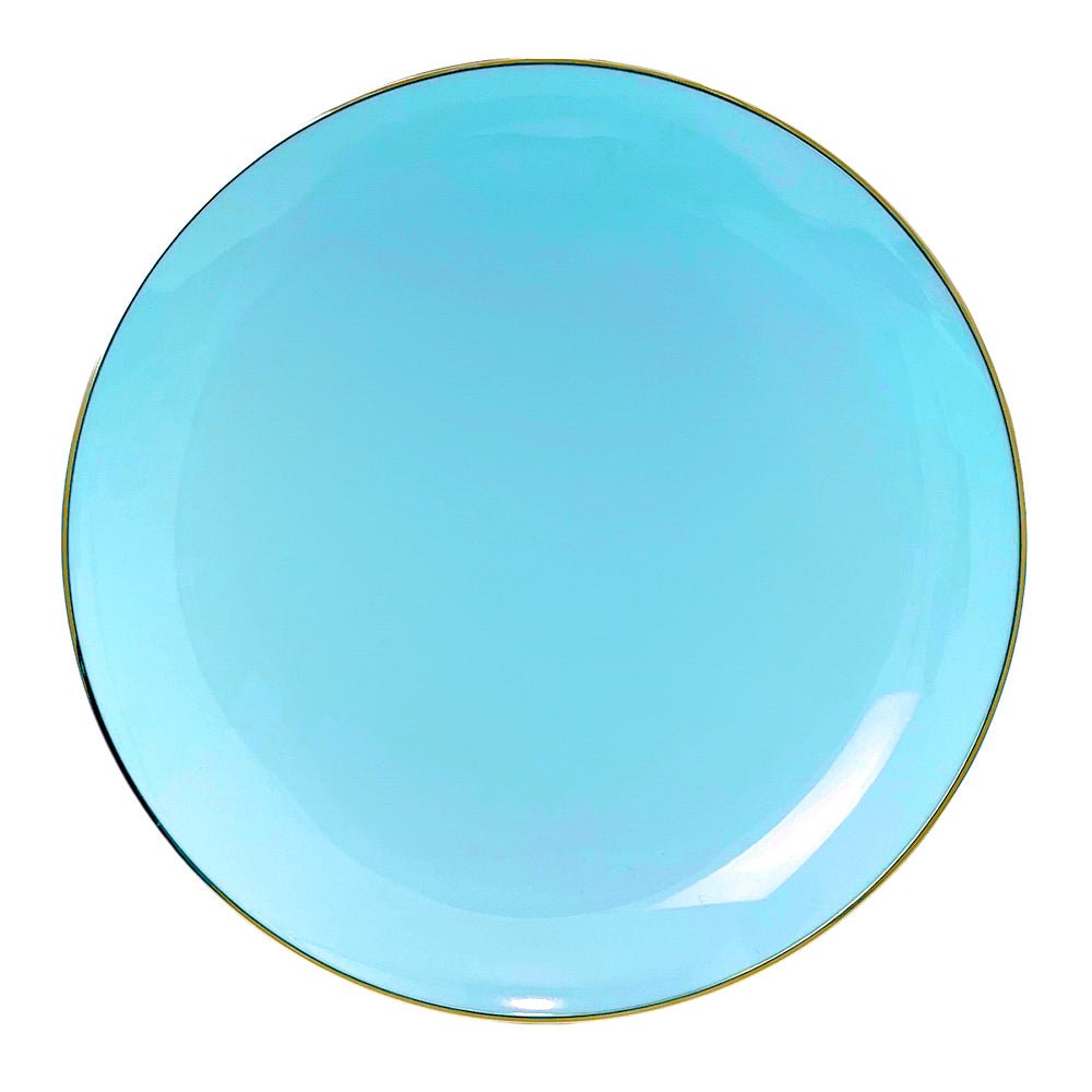 Plato Llano / Elegance Party / 10.25" / Mint & Gold / 10 Piezas - Elegance Party - Titan.com.pa - 191554363281