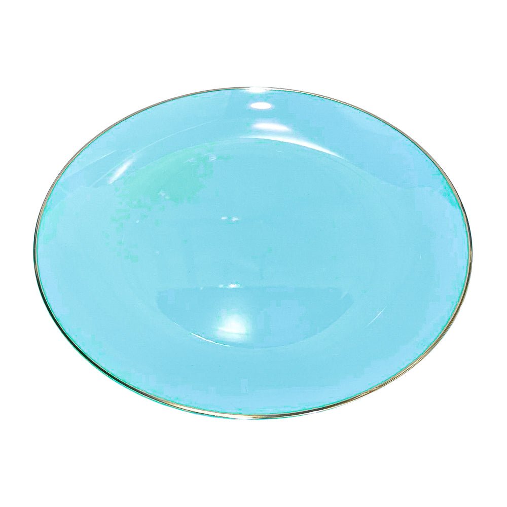 Plato Llano / Elegance Party / 10.25" / Mint & Gold / 10 Piezas - Elegance Party - Titan.com.pa - 191554363281