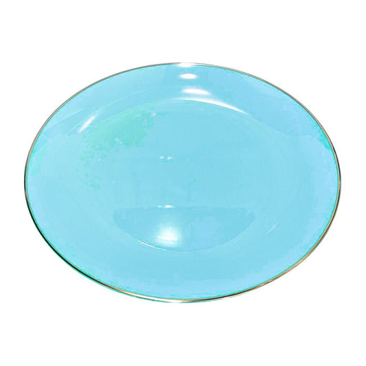 Plato Llano / Elegance Party / 10.25" / Mint & Gold / 10 Piezas - Elegance Party - Titan.com.pa - 191554363281
