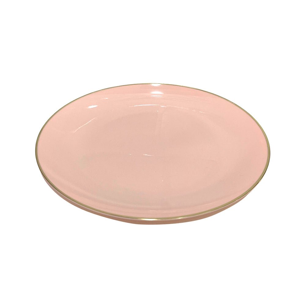 Plato Llano / Elegance Party / 7.5" / Blush & Gold / 10 Piezas - Elegance Party - Titan.com.pa - 191554363144
