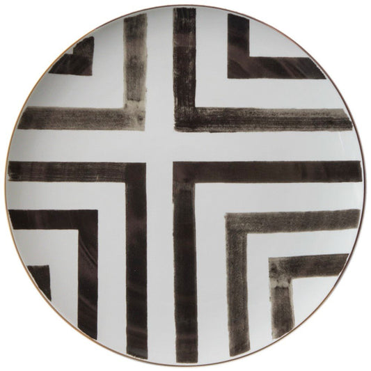 Plato llano Home de porcelana de 12 pulgadas