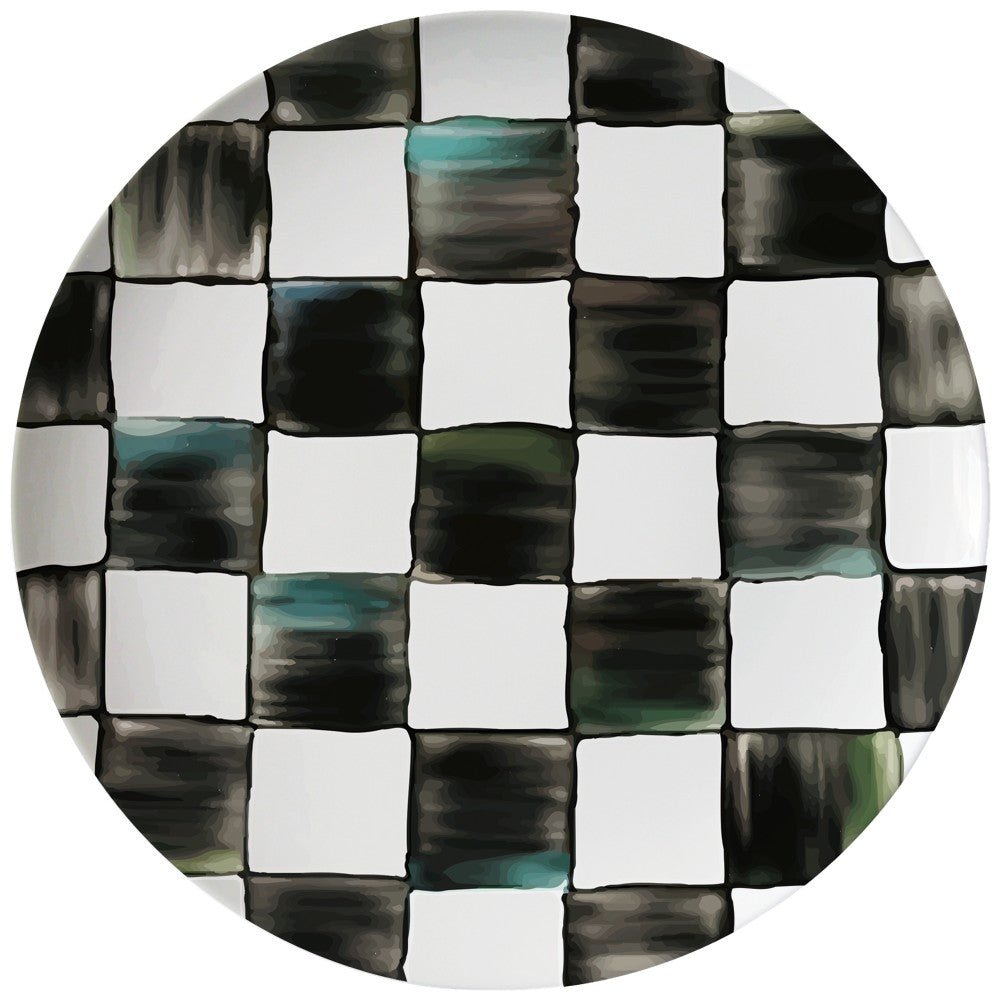 Plato llano Home de porcelana de 8 pulgadas