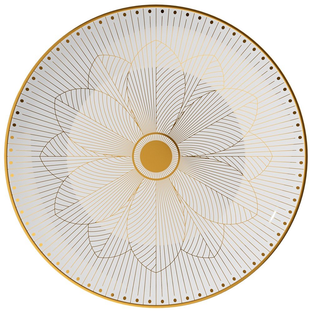 Plato llano Haus de porcelana de 8 pulgadas