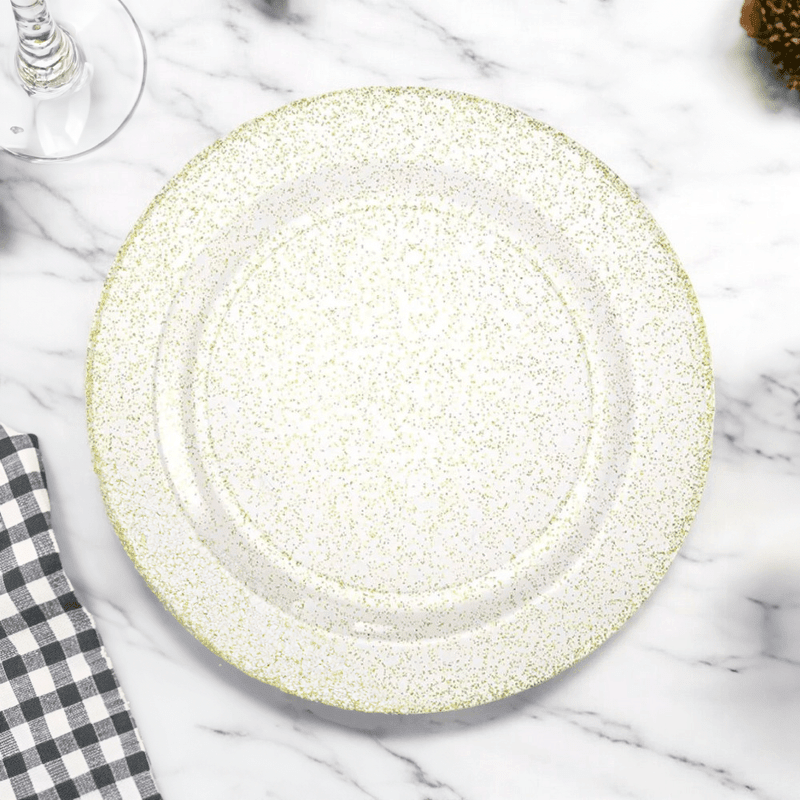 Plato Llano Lillian Plástico Glitter 10 Piezas 7" - Lillian - Titan.com.pa - 763615336178