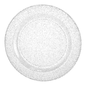 Plato Llano Lillian Plástico Glitter 10 Piezas 7"