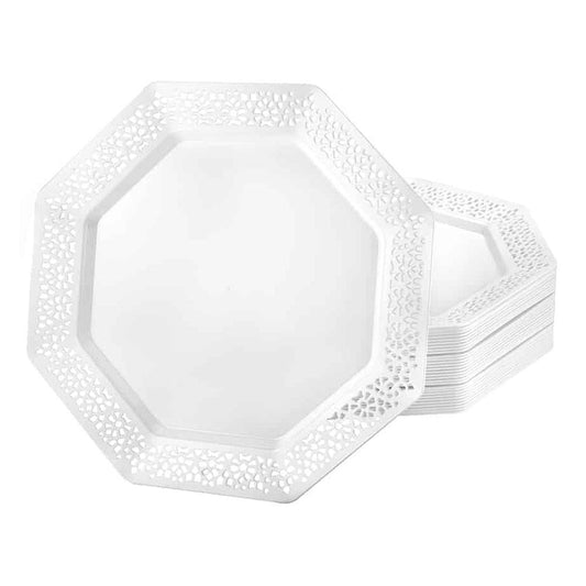 Plato Llano Lillian Plástico Pearl 7.5"