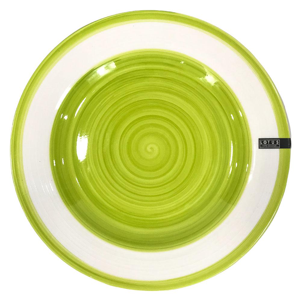 Plato Llano Lotus de Cerámica 10''