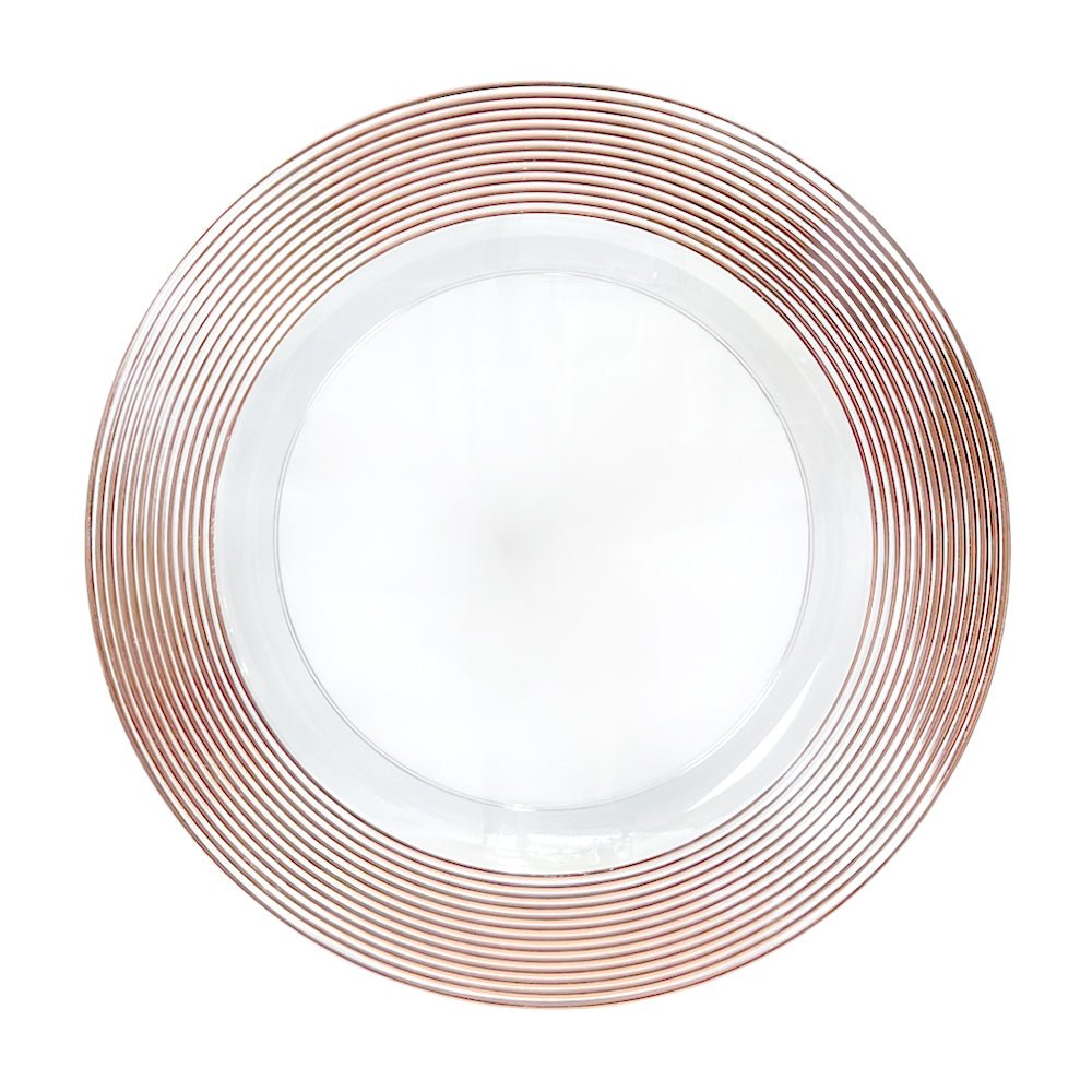 Plato Llano Plástico Koopman / 33 cm / Clear Rose - Gold / Surtido - Koopman - Titan.com.pa - 8721037088947