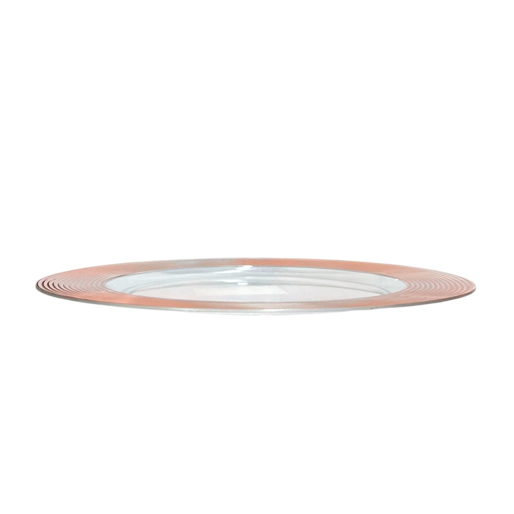 Plato Llano Plástico Koopman / 33 cm / Clear Rose - Gold / Surtido - Koopman - Titan.com.pa - 8721037088947