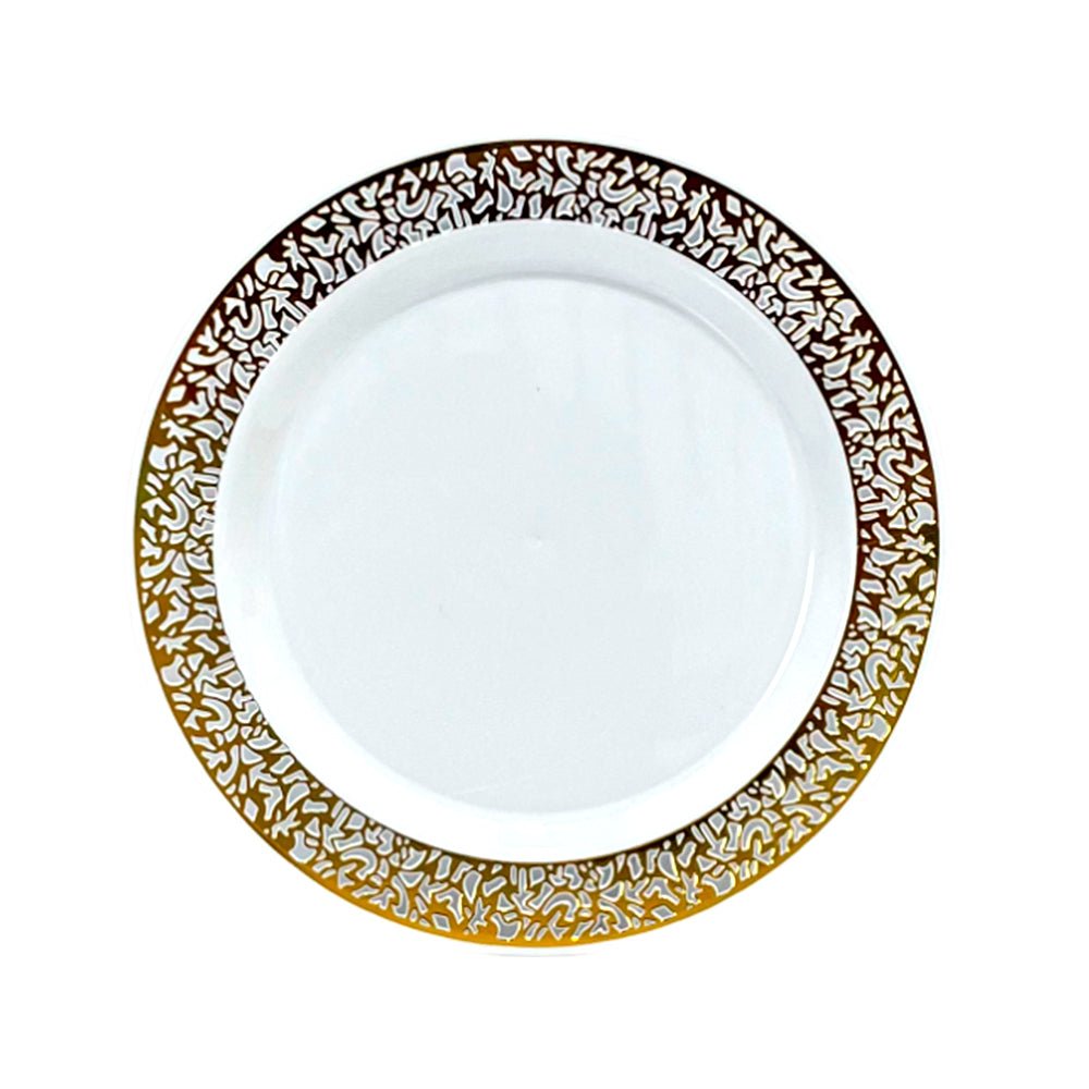 Plato Llano Reutilizable 10" Home Elegance 10 Piezas / Dorado - Home Elegance - Titan.com.pa - 2100000000975